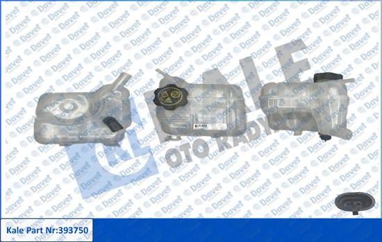 KALE 393750 Radyator Ek Genlesme Su Deposu Kapakli Opel Insignia A 1.6/2.0turbo 2.0ctdi 08<17 (A16xer,A16let)